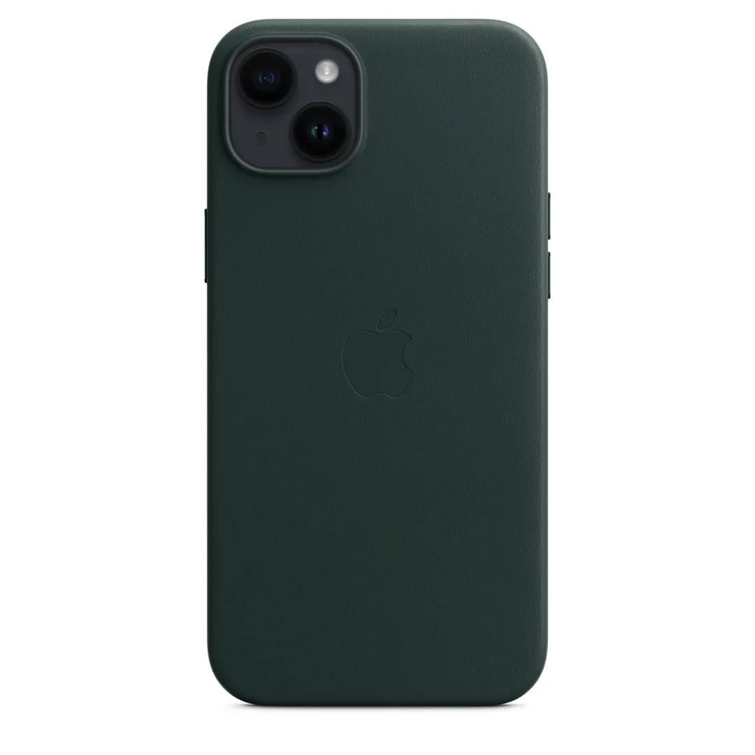 Apple iPhone 14 Plus Leder Case mit MagSafe - Waldgrün