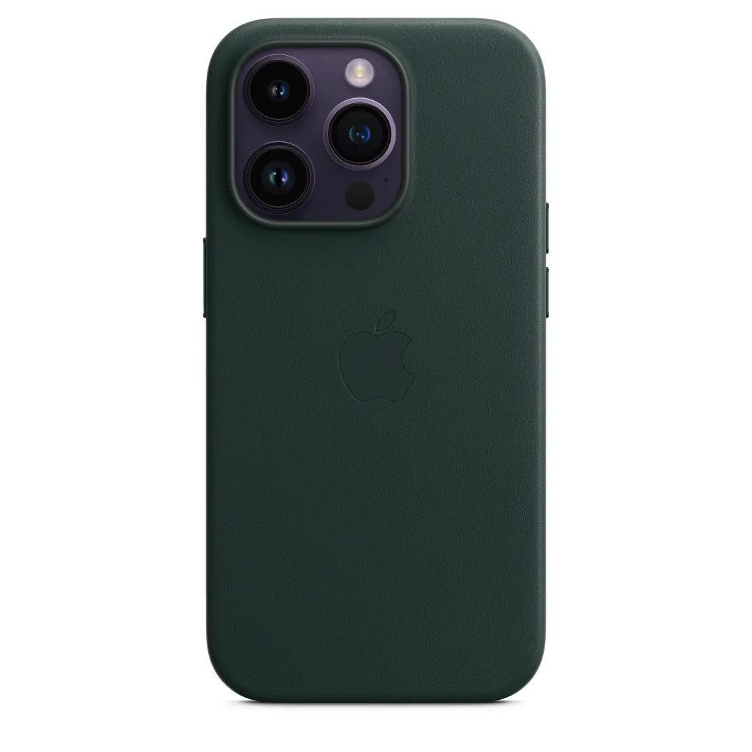 Apple iPhone 14 Pro Leder Case mit MagSafe - Waldgrün