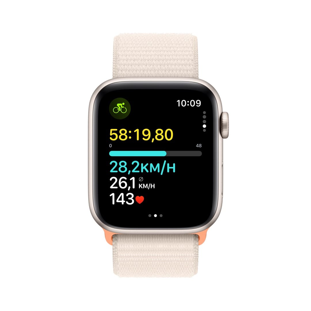 Apple Watch SE (2023) GPS + Cellular 44mm Polarstern Aluminium Case mit Polarstern Sport Loop