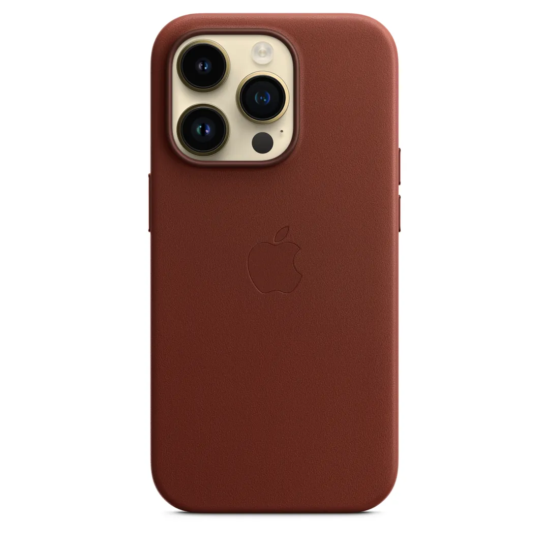 Apple iPhone 14 Pro Leder Case mit MagSafe - Umbra