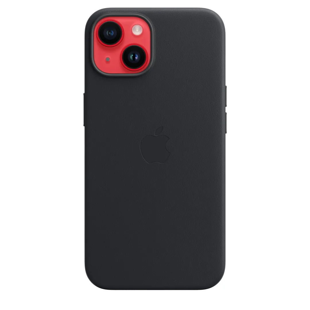 Apple iPhone 14 Leder Case mit MagSafe - Mitternacht
