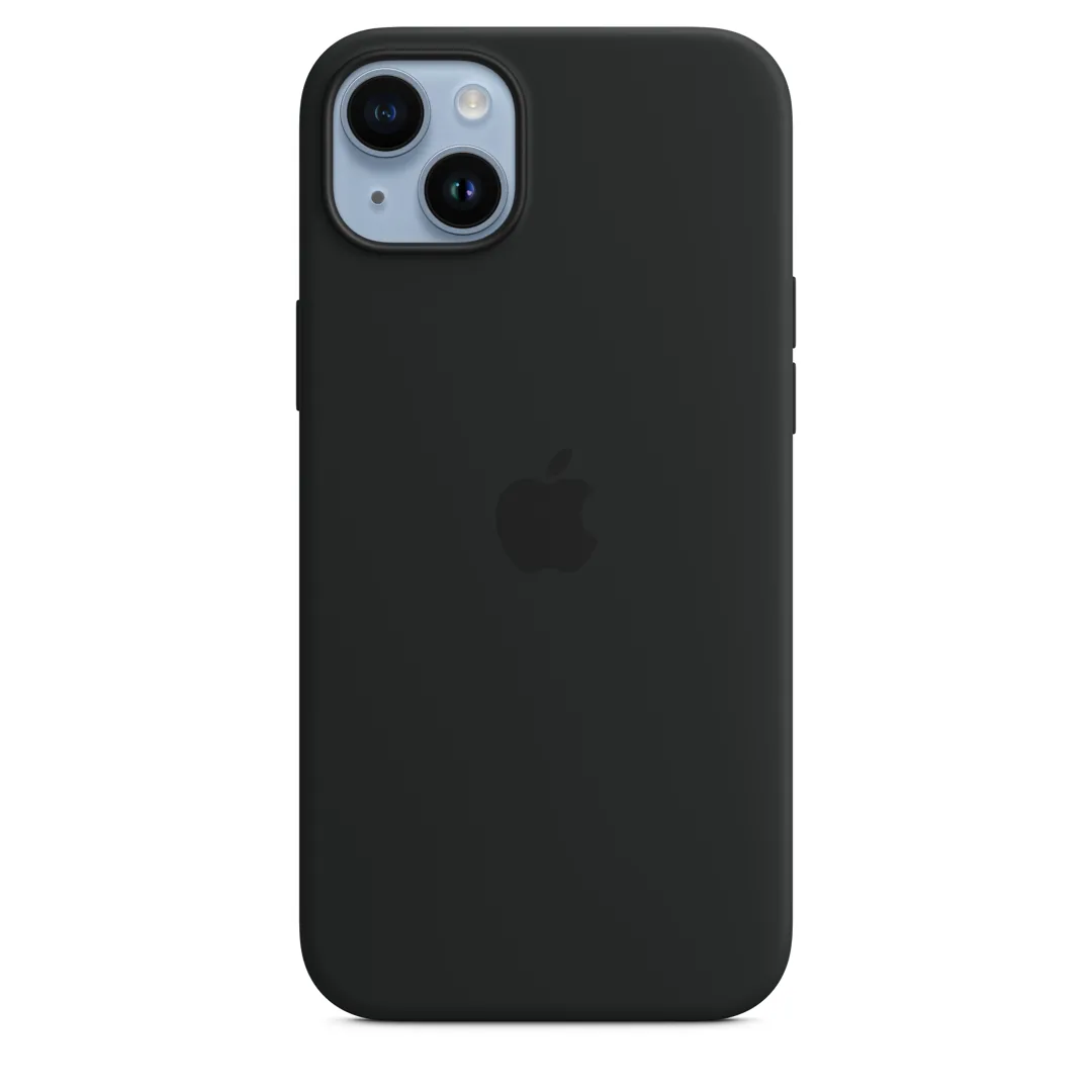 Apple iPhone 14 Plus Silikon Case mit MagSafe - Mitternacht