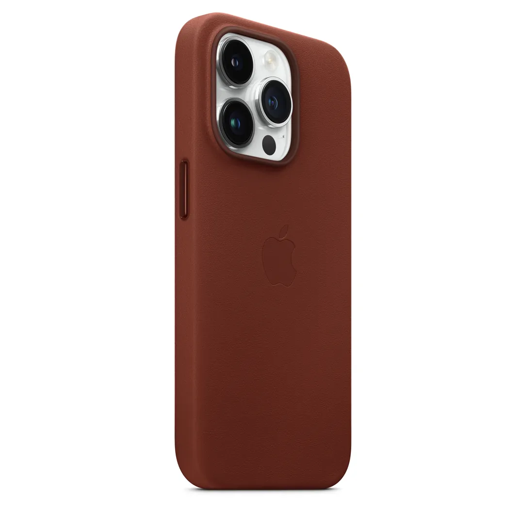 Apple iPhone 14 Pro Leder Case mit MagSafe - Umbra